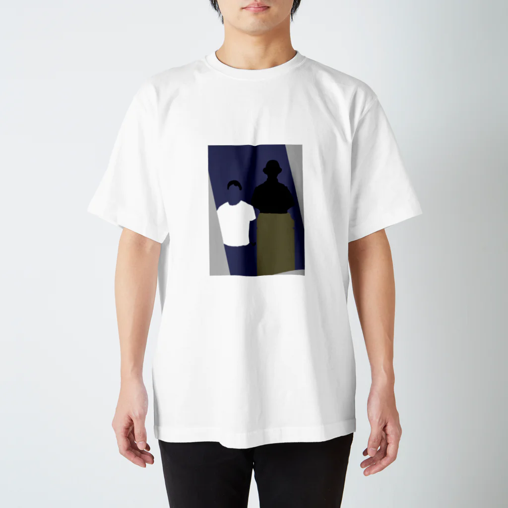 data_ypの青年と銅像1 Regular Fit T-Shirt