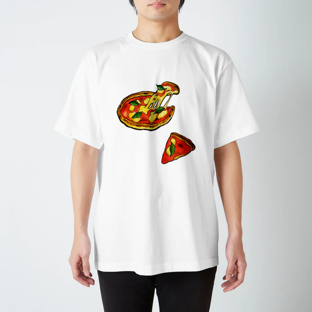 水彩イラストグッズのPIZZA Regular Fit T-Shirt