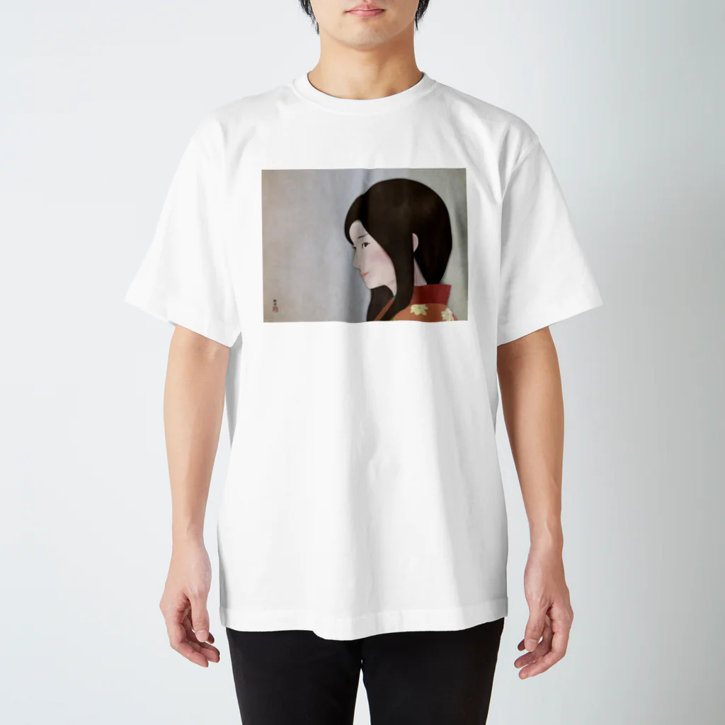 松や SUZURI店の美人画「花の一片」 Regular Fit T-Shirt