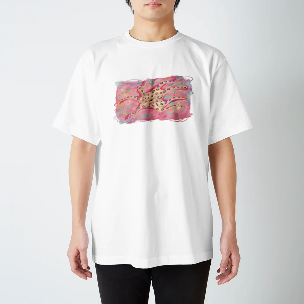 烏ノチカギのヒョウモンダコくん スタンダードTシャツ