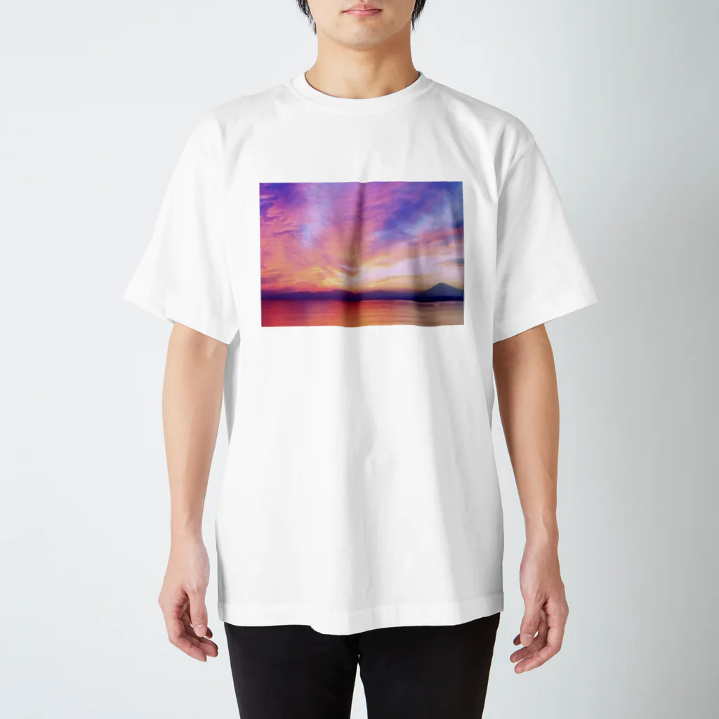 もにのもののsun set スタンダードTシャツ