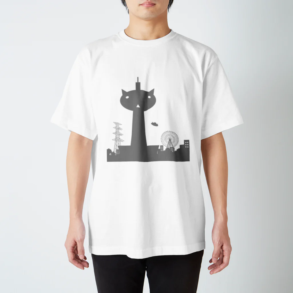 tricolorAtelierのにゃんタワー Regular Fit T-Shirt