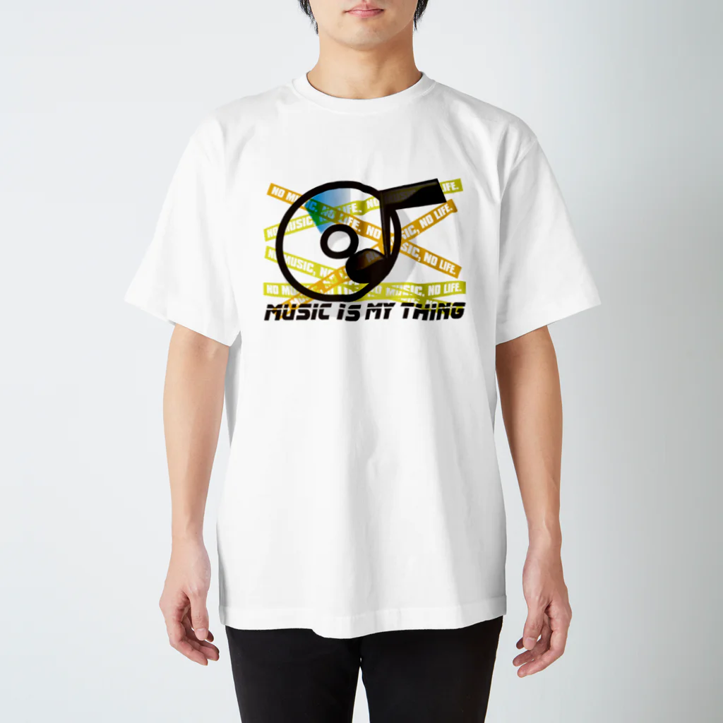 AURA_HYSTERICAのMUSIC_IS_MY_THING スタンダードTシャツ