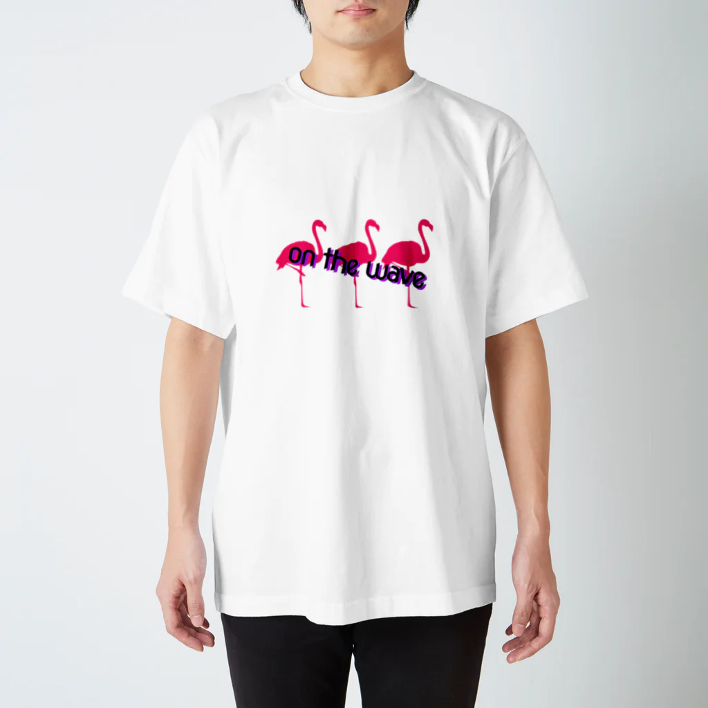 OTW(on the wave)のOTW Flamingo logo スタンダードTシャツ