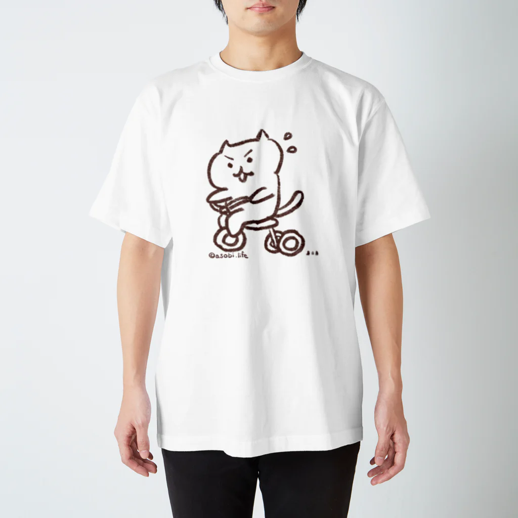 アソビドットライフの三輪車ねこ T-1 / MotoGP1 Regular Fit T-Shirt