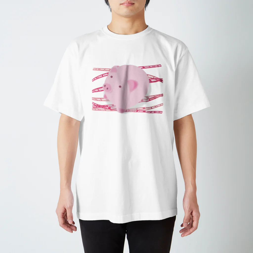 AURA_HYSTERICAのPinky_Pig スタンダードTシャツ