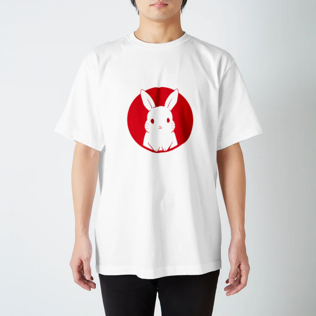 うさくら堂のひょっこりうさぎ Regular Fit T-Shirt