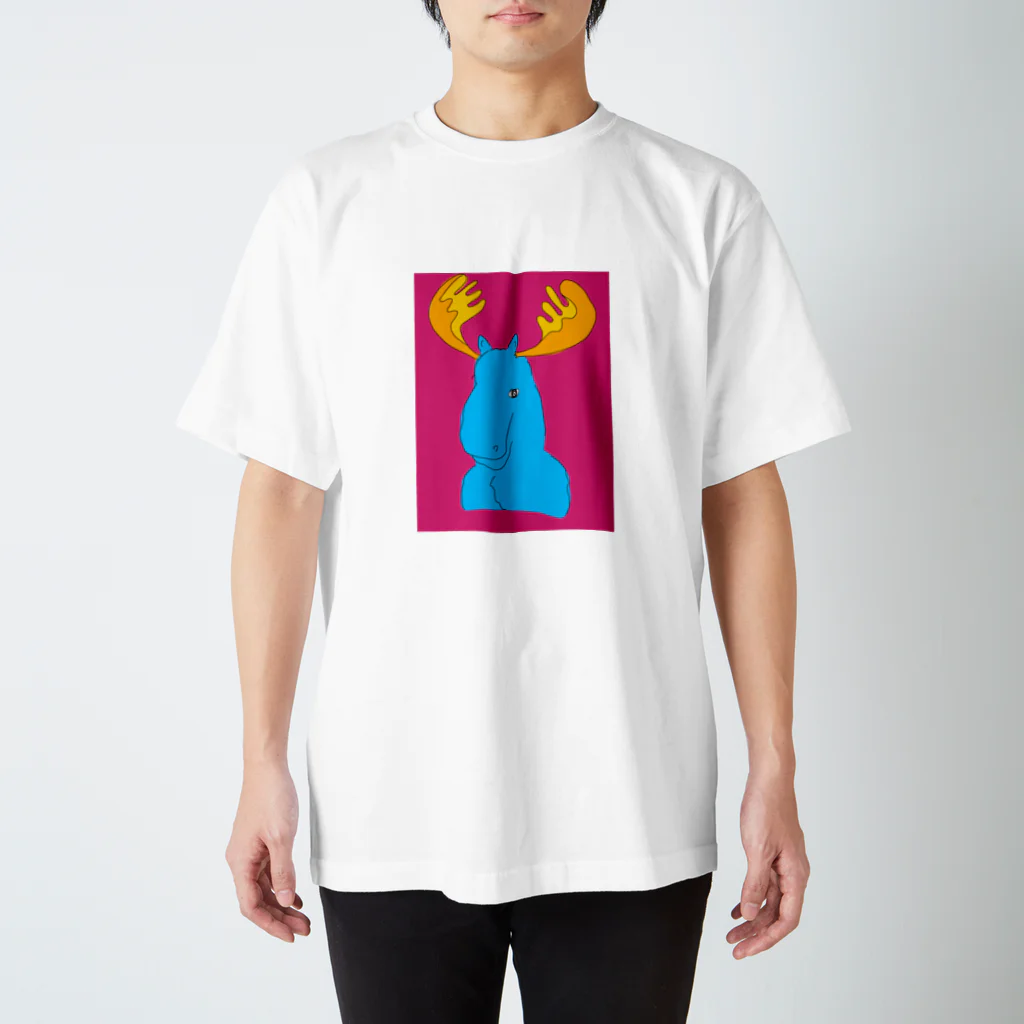 Santa inthetentのヘラジカ Regular Fit T-Shirt