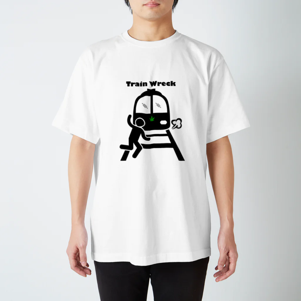 カンナビスジャパンセントラル / Cannabis Japan CentralのCJC 大麻品種Tシャツ/Train Wreck スタンダードTシャツ