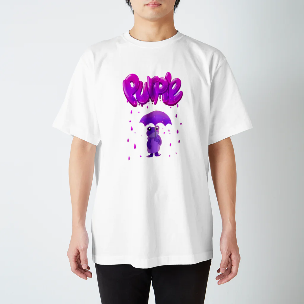 スロータイプ書店 Slowtype BooksのPurple rain パープルレイン 172 スタンダードTシャツ