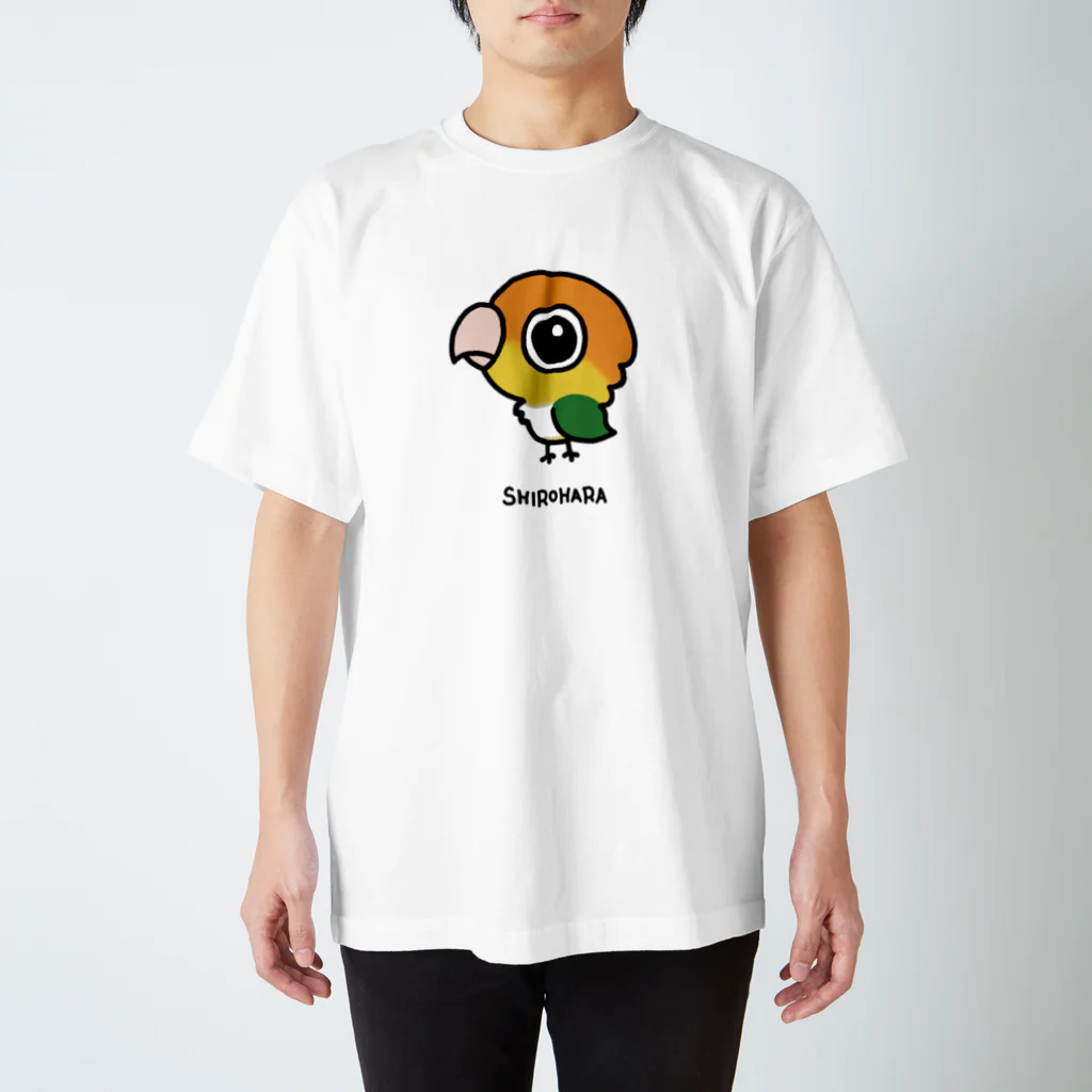 coconyan's shopのシロハラインコ スタンダードTシャツ