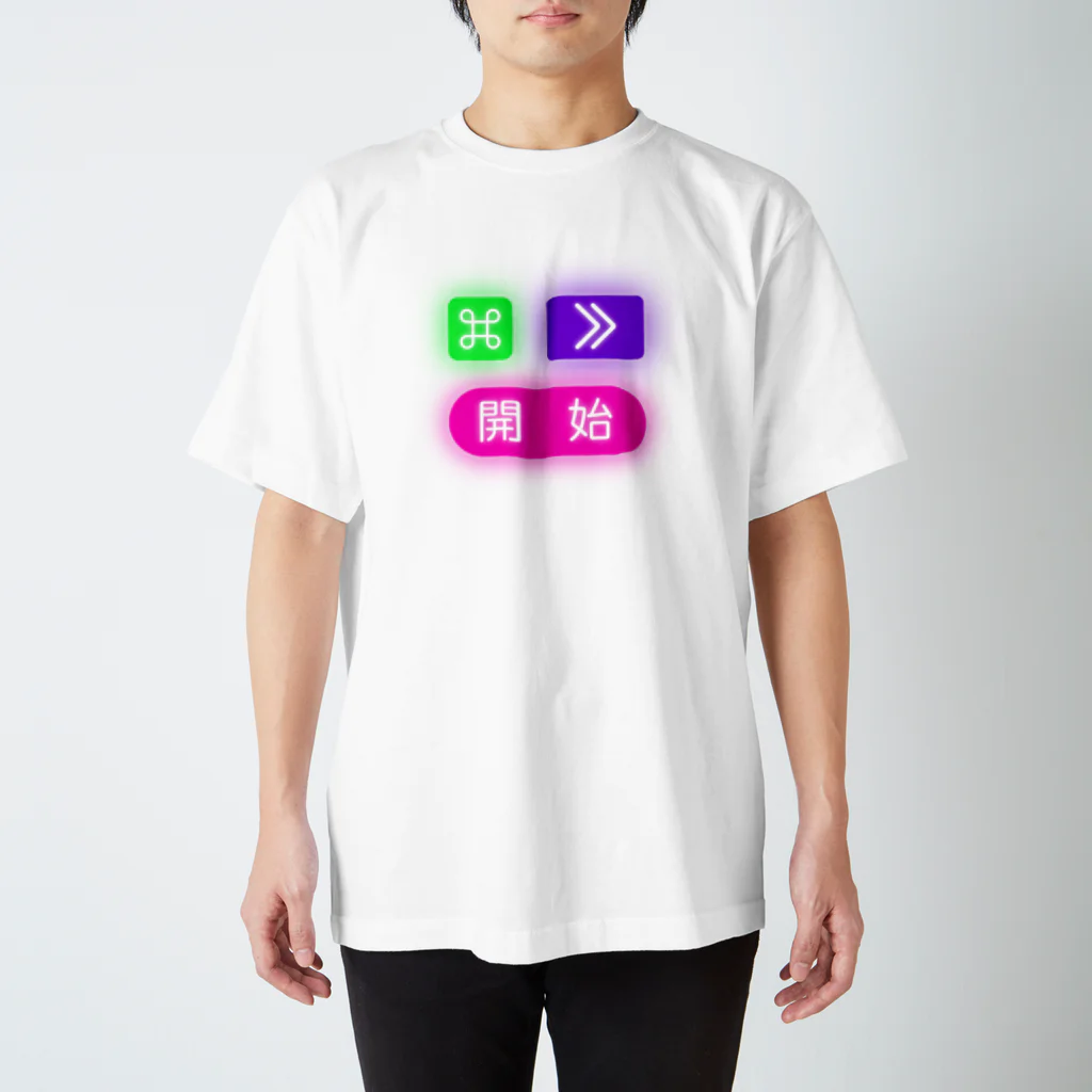 いちご亭のネオンボタン スタンダードTシャツ