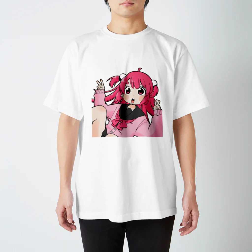 半熟たまこのふとまゆ女子高生 スタンダードTシャツ