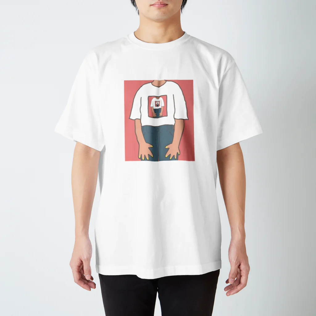 △shibu屋のTシャツとおそろい(red) スタンダードTシャツ