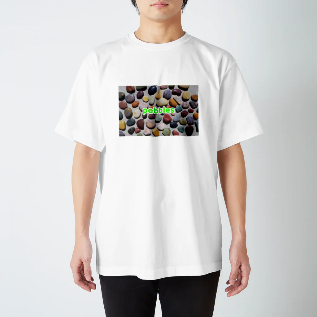 磊  ―rai―のカラフルな石ころ MELON×cream スタンダードTシャツ