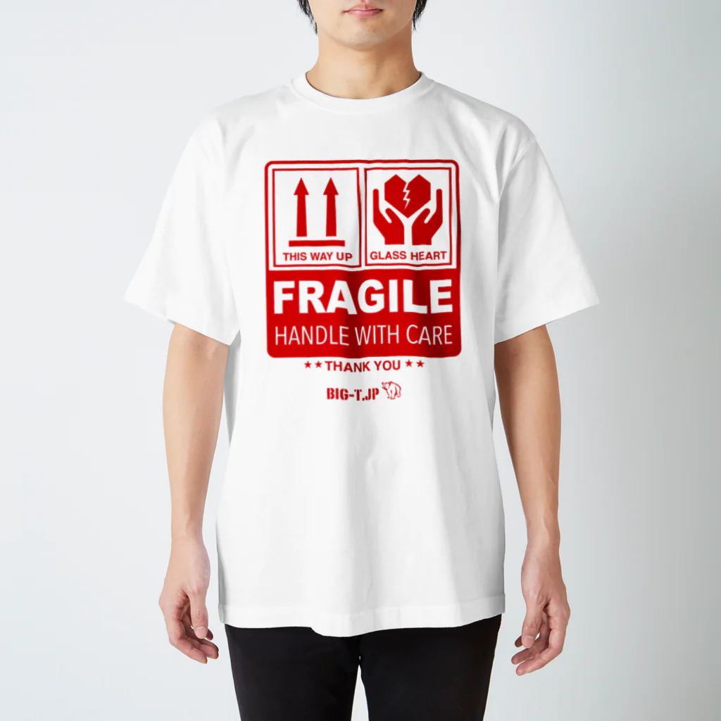 Big-T.jpのFRAGILE Tシャツ ＜ジョークTシャツ＞ スタンダードTシャツ