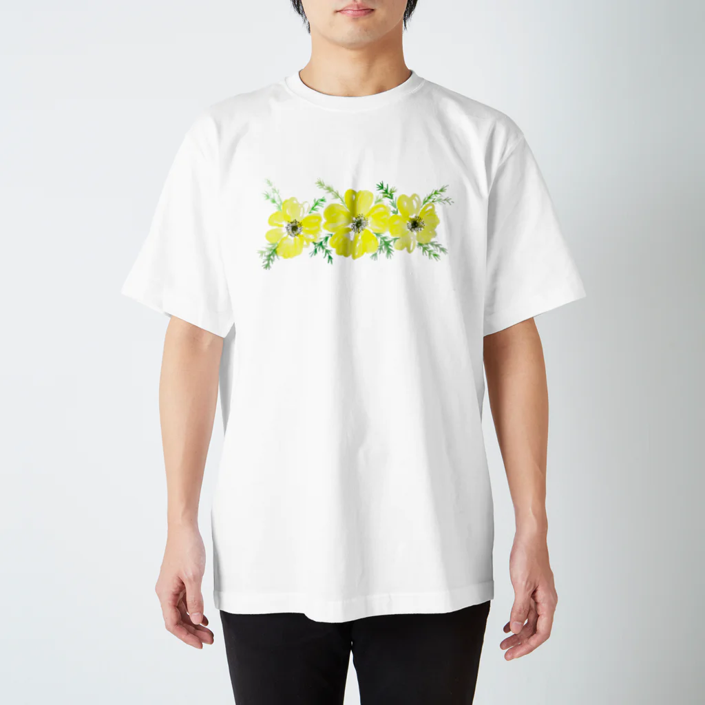 nonbirieartのお花デザイン Regular Fit T-Shirt