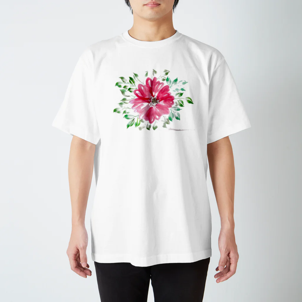 nonbirieartのお花デザイン スタンダードTシャツ