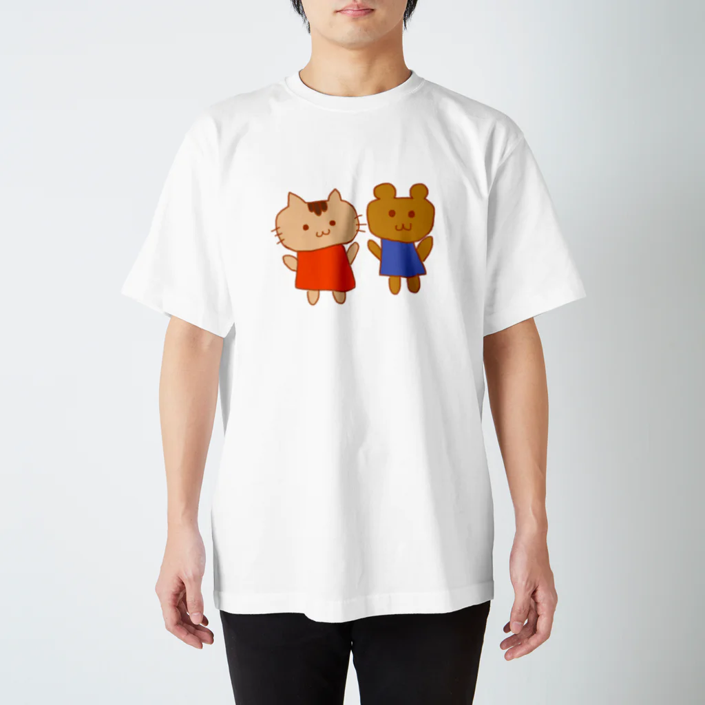 色-いろ-のよろこびねこくま スタンダードTシャツ