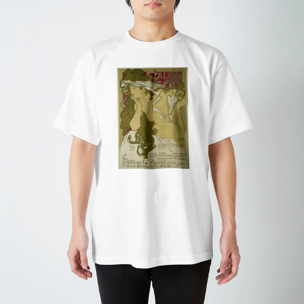 ART_collectionの「サロンデセント」ミュシャ スタンダードTシャツ