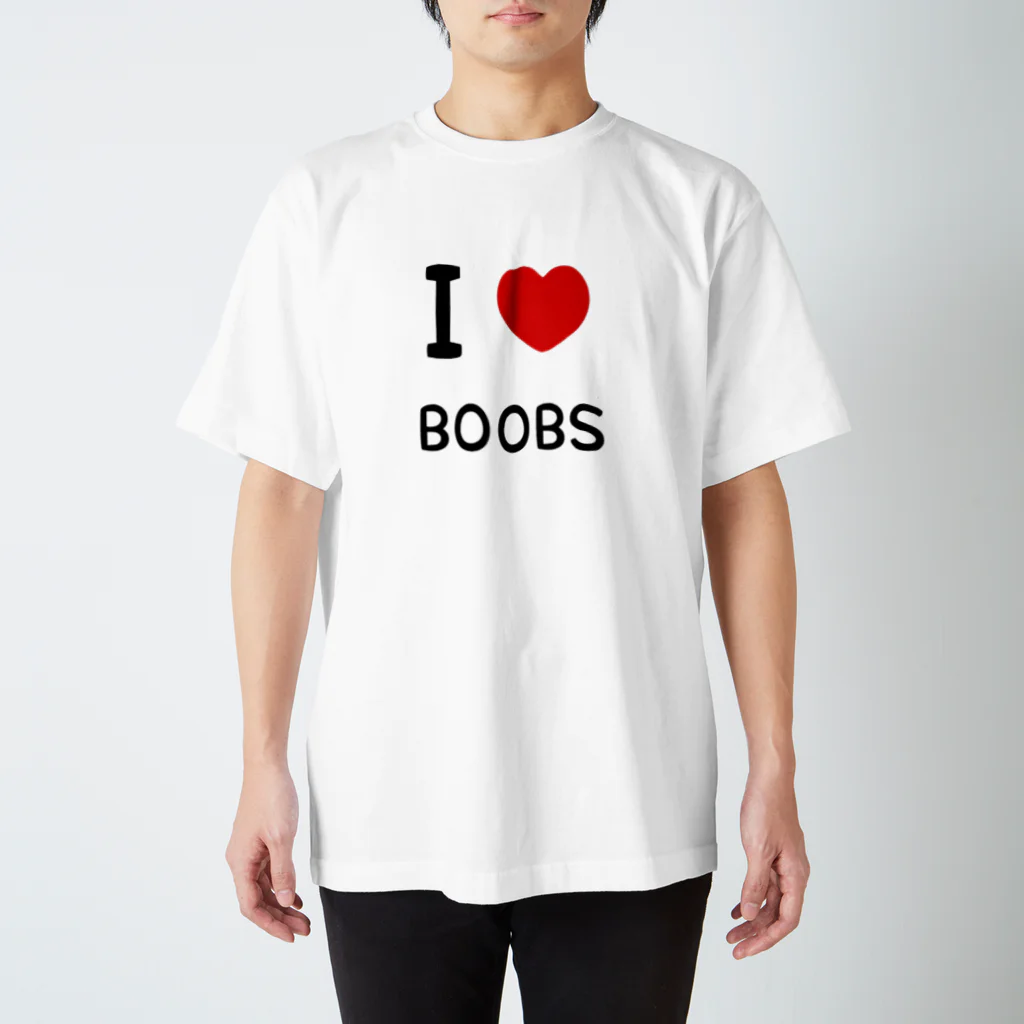 ＰＦＰ　JAPANのI Love boobs スタンダードTシャツ