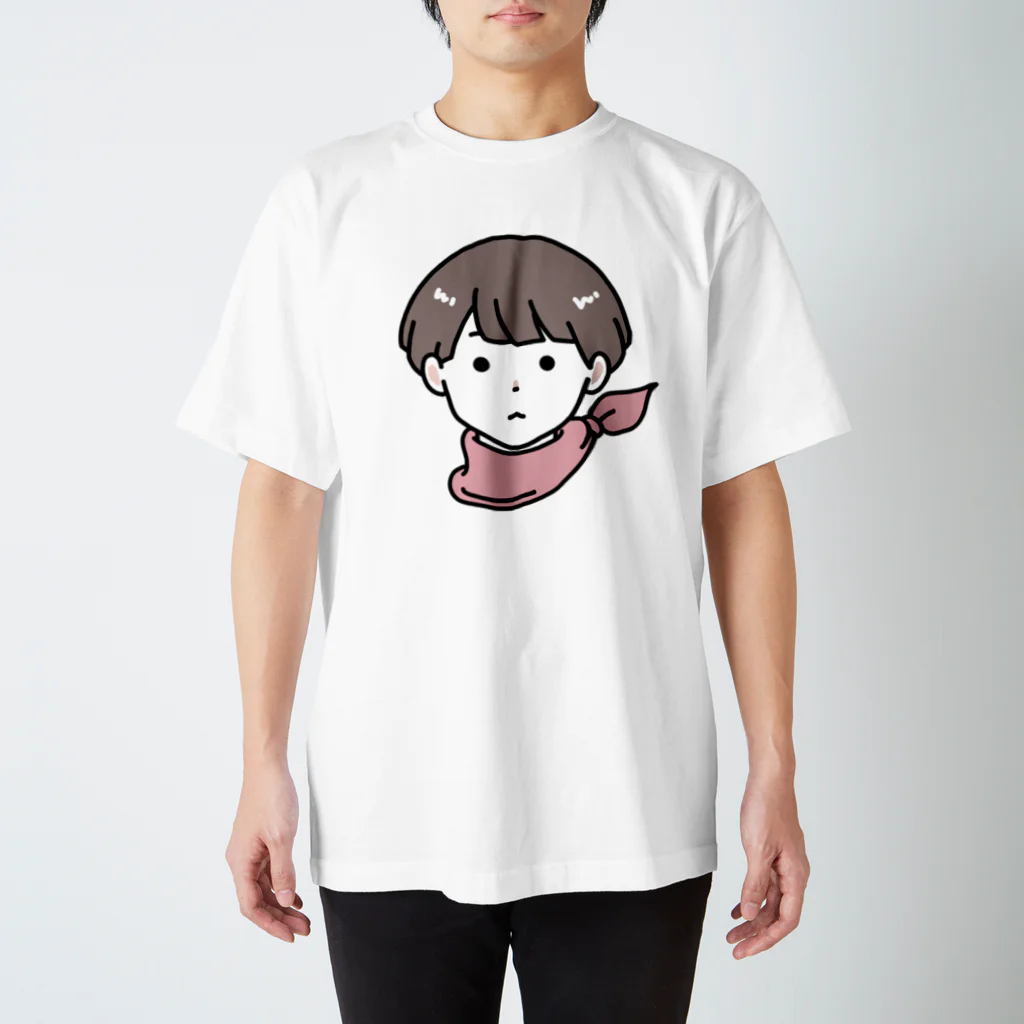 関口いちろのスカーフのマッシュくん Regular Fit T-Shirt