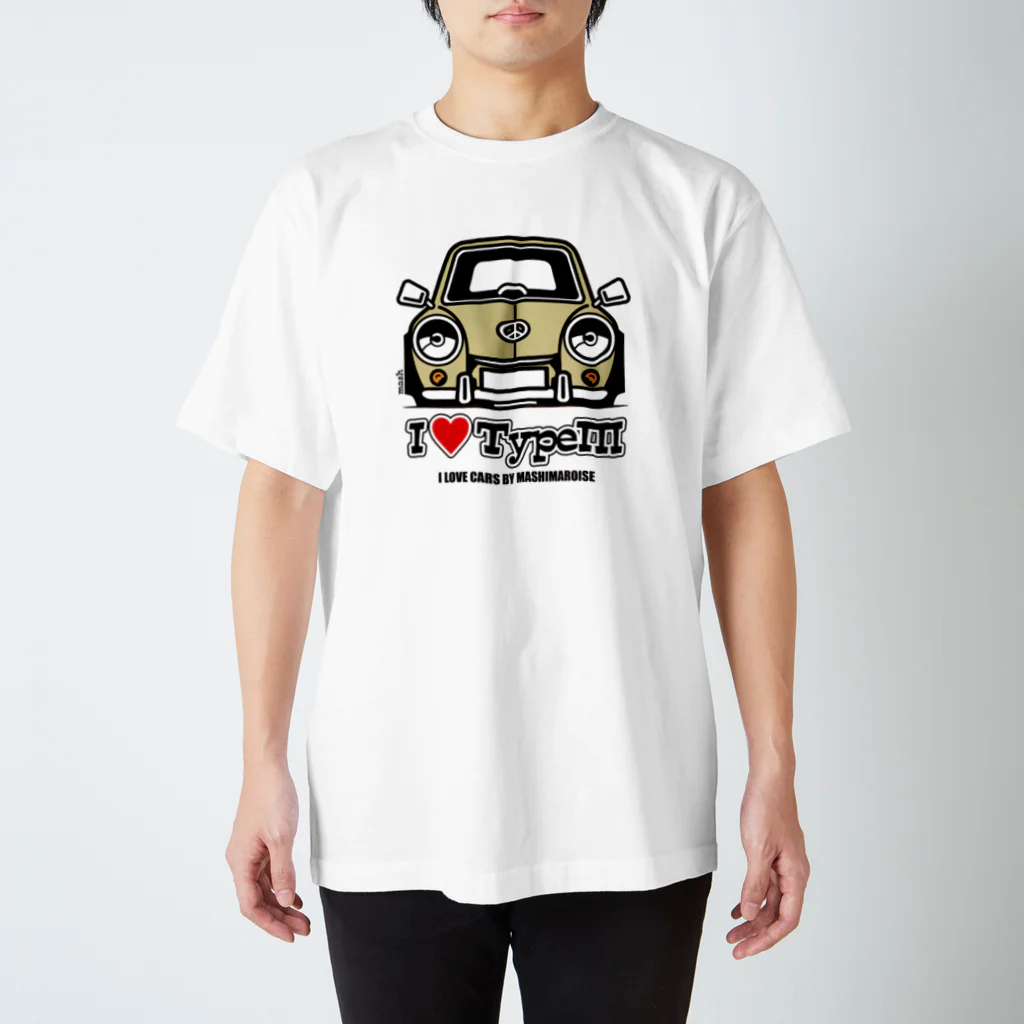 SHOP MASHIMAROISEのI LOVE TYPE III スタンダードTシャツ