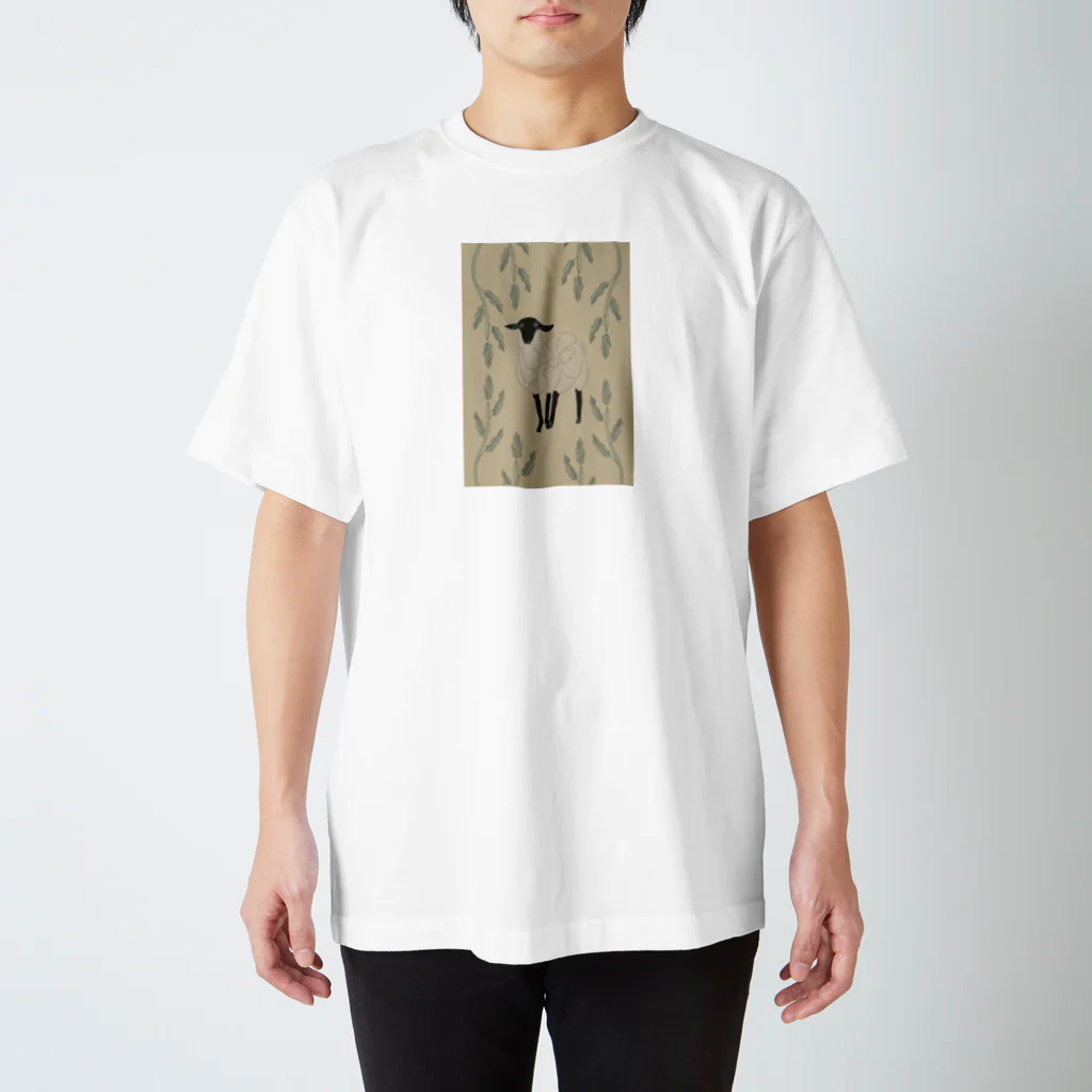 kkotomiiの羊 Regular Fit T-Shirt