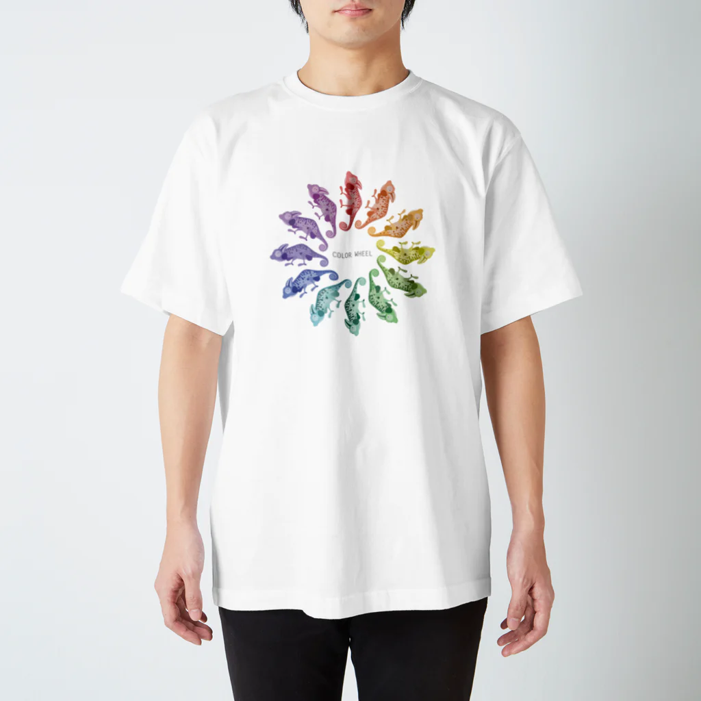 RIE-ikedaのカメレオン　COLOR WHEEL スタンダードTシャツ