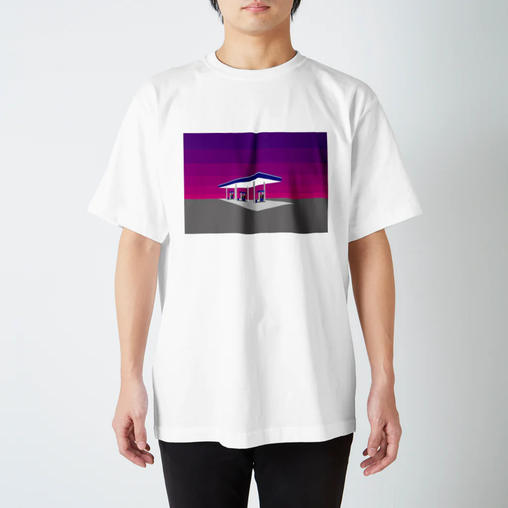 あるひのにどねのガソリンスタンドシャツ スタンダードTシャツ