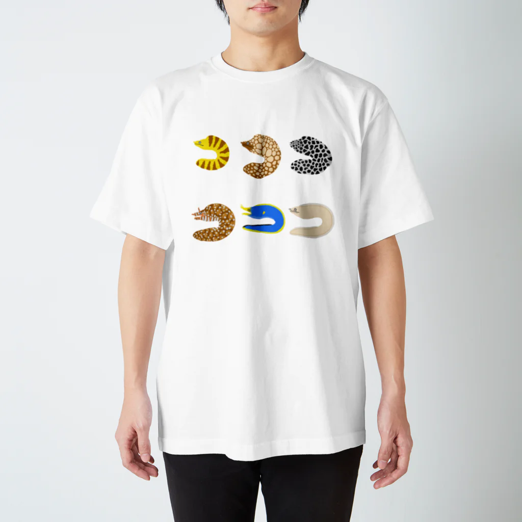 でぃの²(にじょう) ショップのウツボ　六種類 スタンダードTシャツ