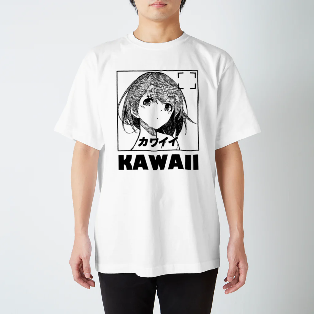 水豹(あざらし)のKAWAII-カワイイ- スタンダードTシャツ