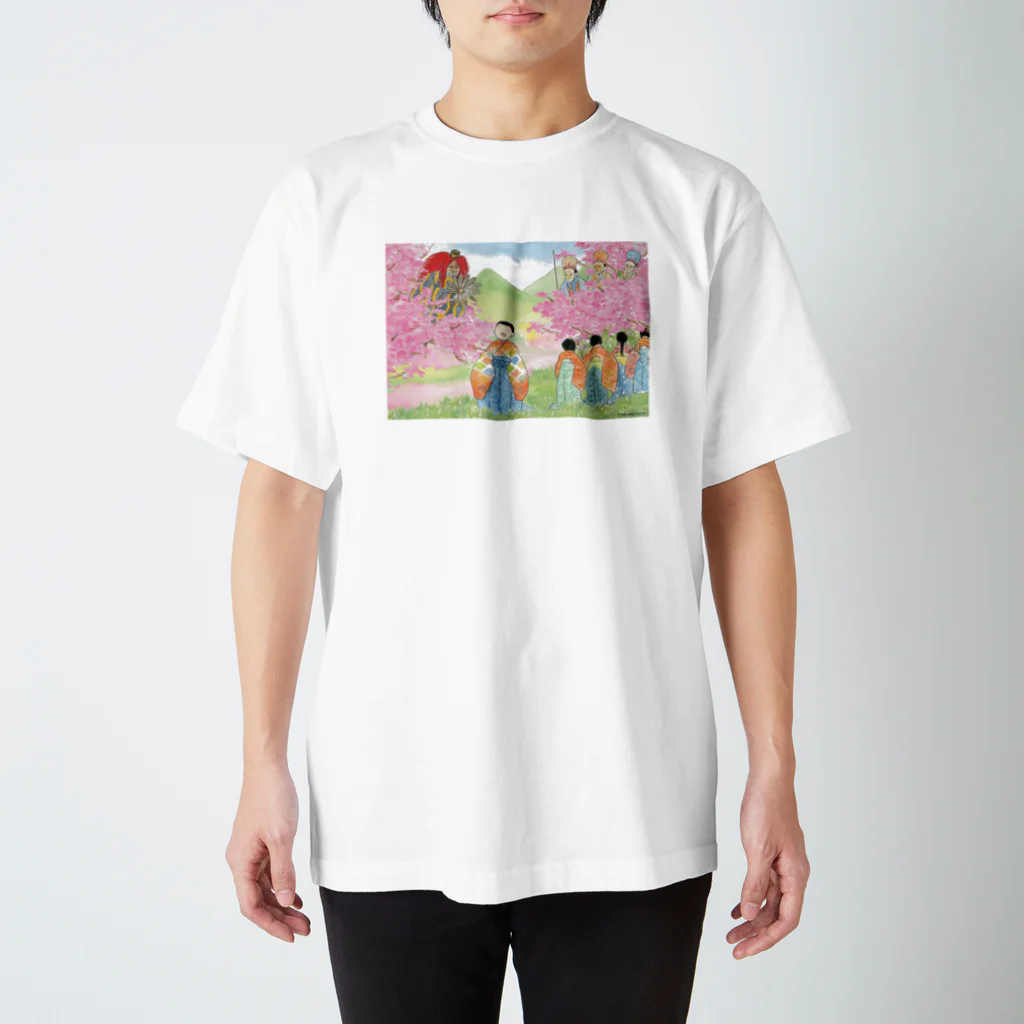 スペースオフィスの鞍馬天狗とうしわかまる Regular Fit T-Shirt