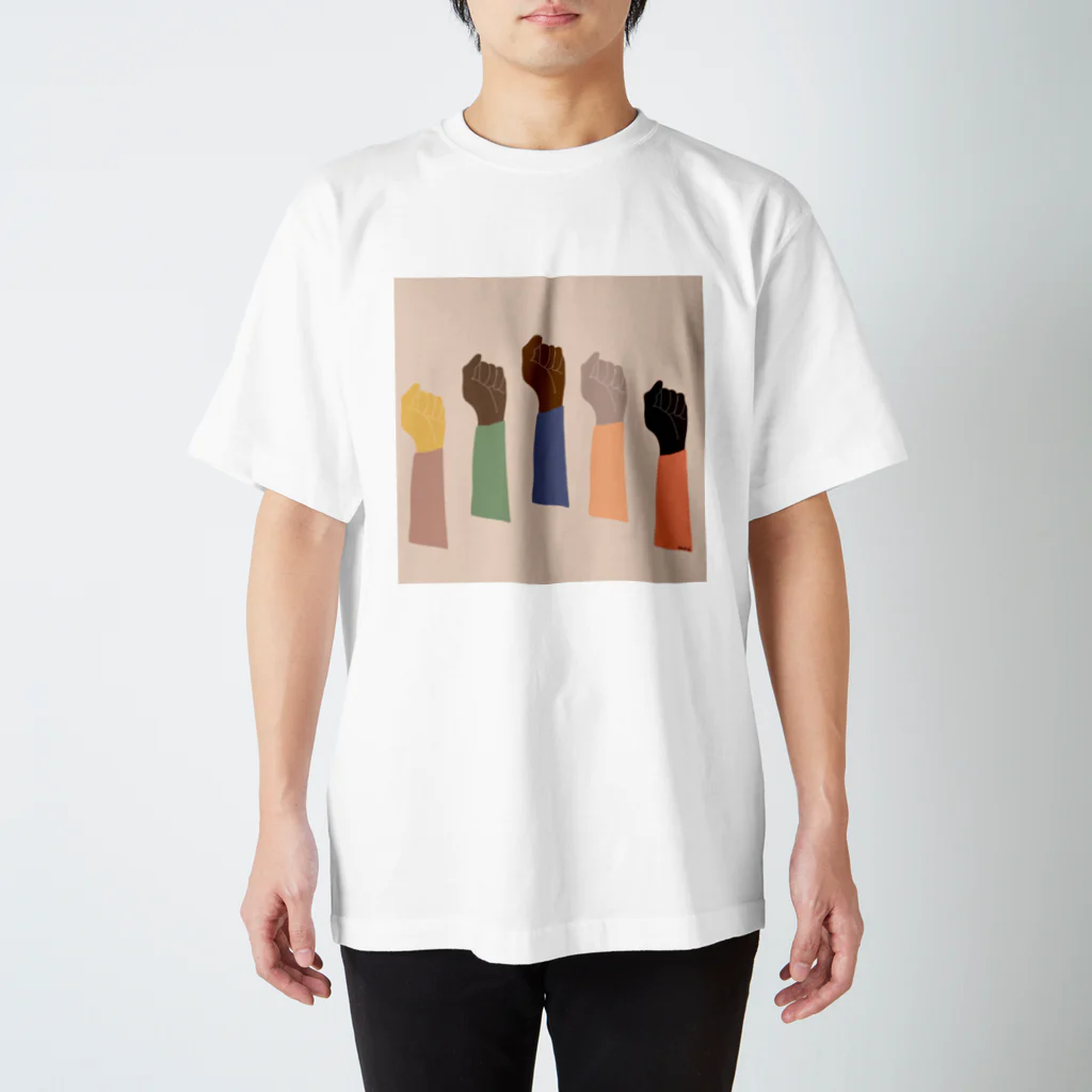 tkehrkのBlack Lives Matter illustration Regular Fit T-Shirt