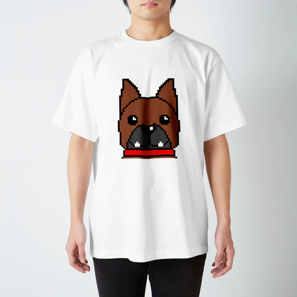 BkEk9のフレンチブルドッグ スタンダードTシャツ