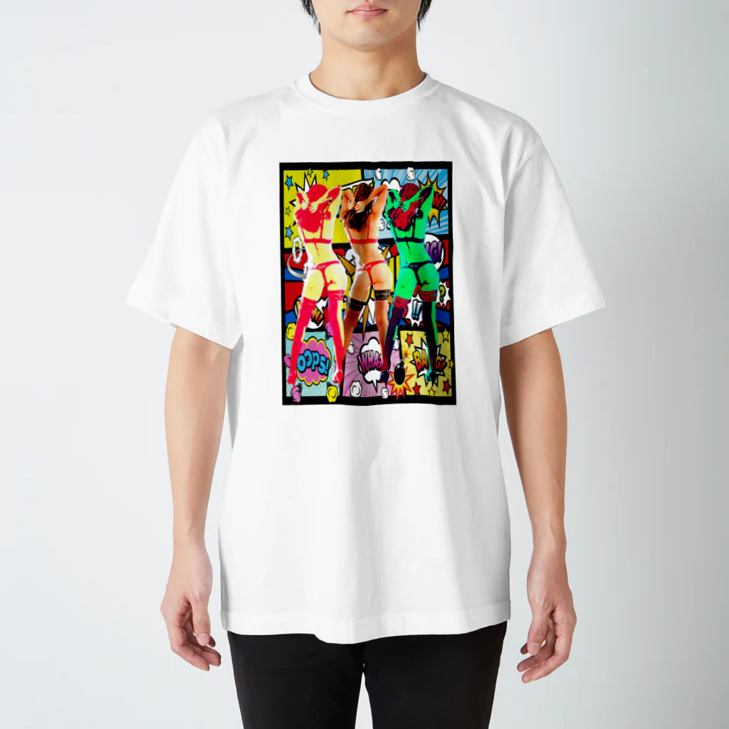 SⅡJaGのGIRL LIKE CARTOON スタンダードTシャツ