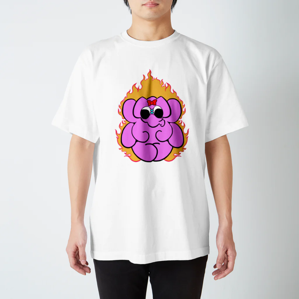 PINKIE JUNKIEのゆるふわガネーシャ【愛】 スタンダードTシャツ