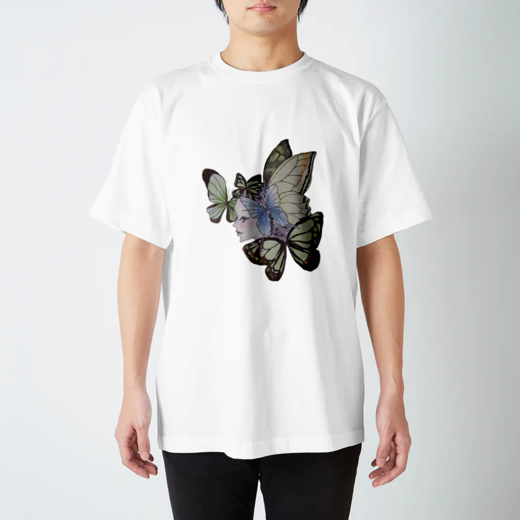 手作り雑貨屋ririの蝶の妖精　カラー スタンダードTシャツ