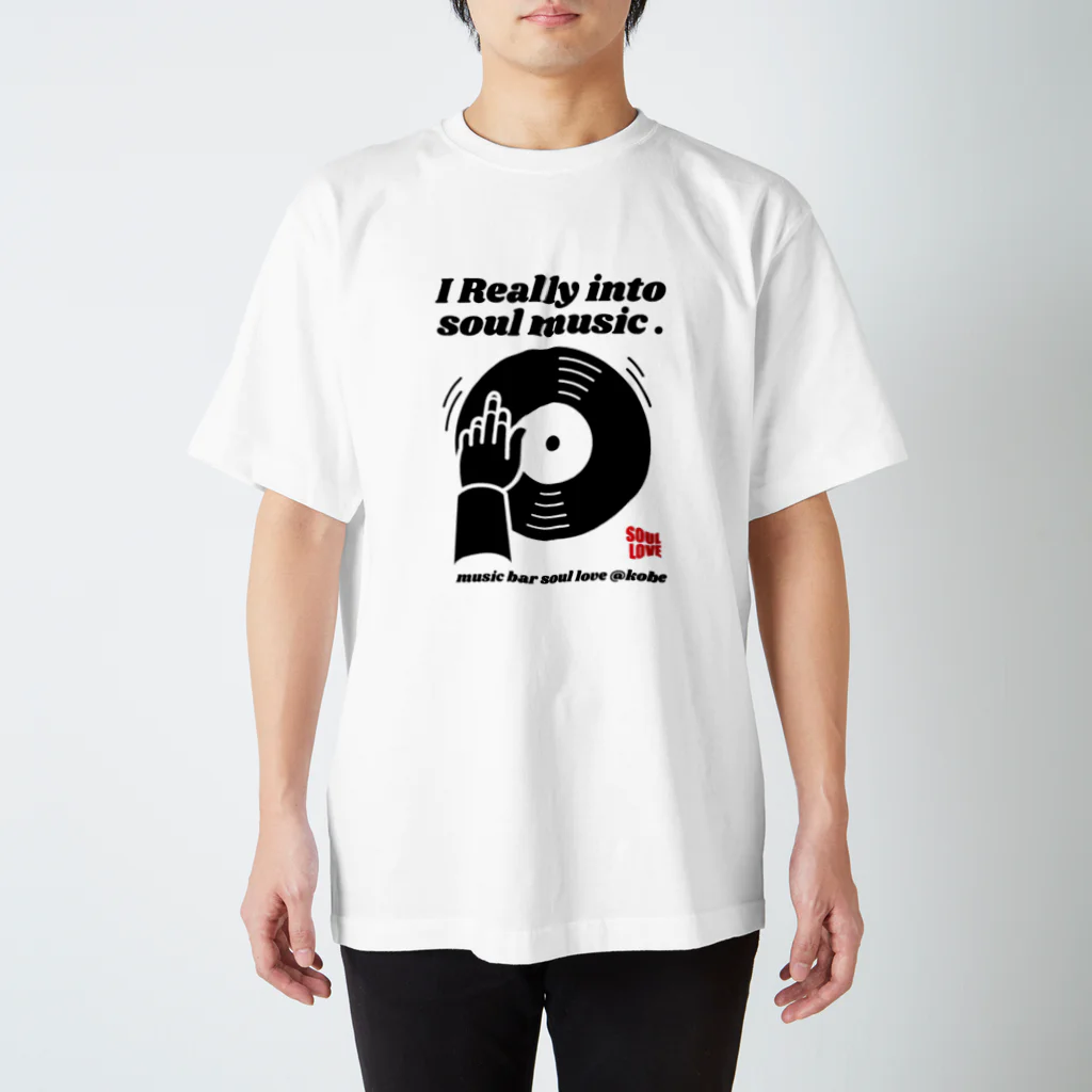 music bar SOUL LOVEのsoul music Regular Fit T-Shirt