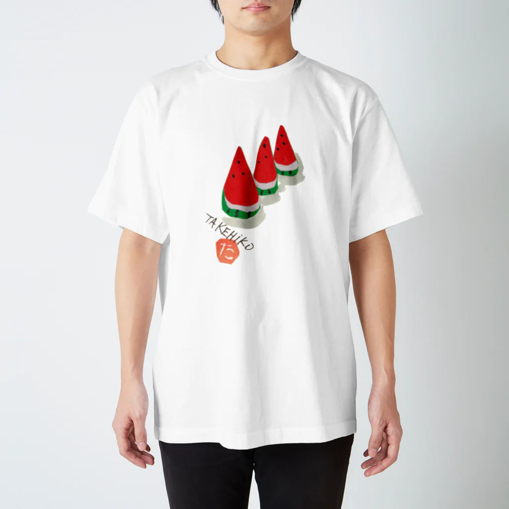 maruni_fruitsのSuika_02 Regular Fit T-Shirt