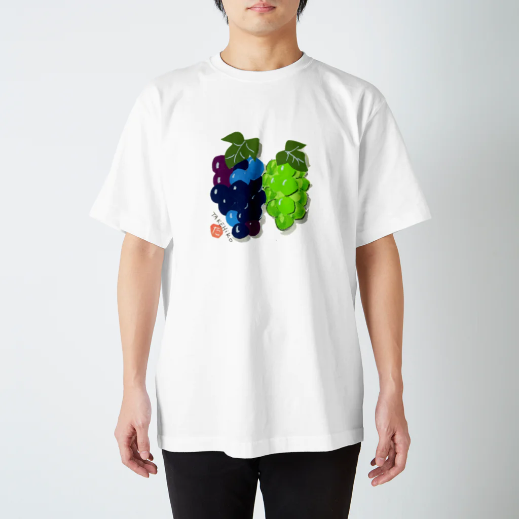 maruni_fruitsのGrape_02 Regular Fit T-Shirt