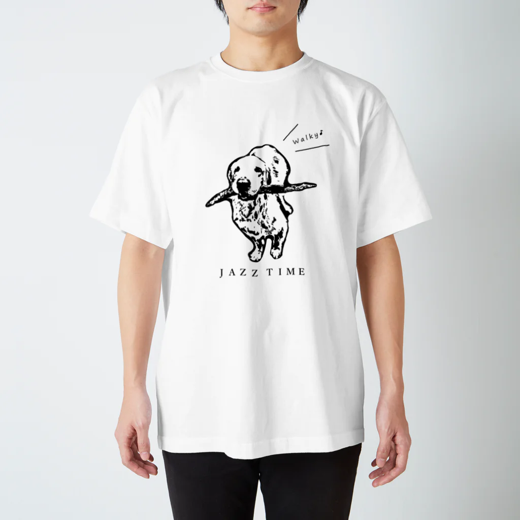 ナ.ナキチのJAZZ聞きながらお散歩 スタンダードTシャツ