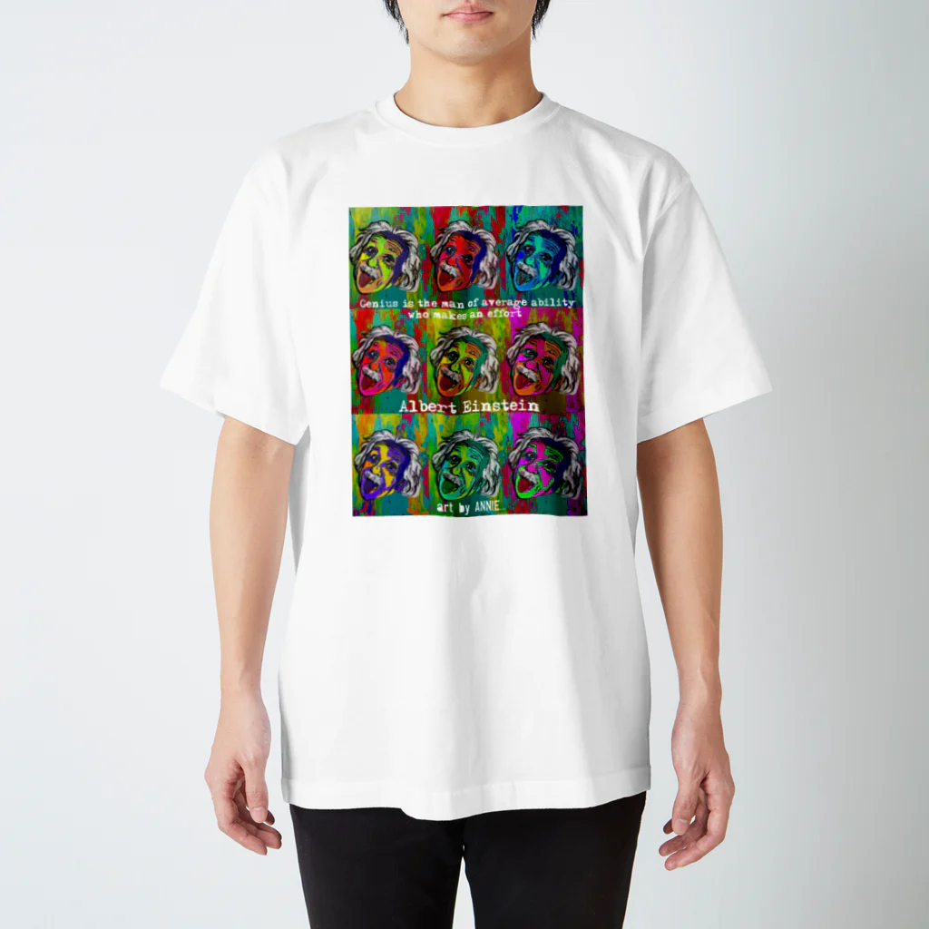 ANNIEARTのANNIE手描きアクリル画 Regular Fit T-Shirt