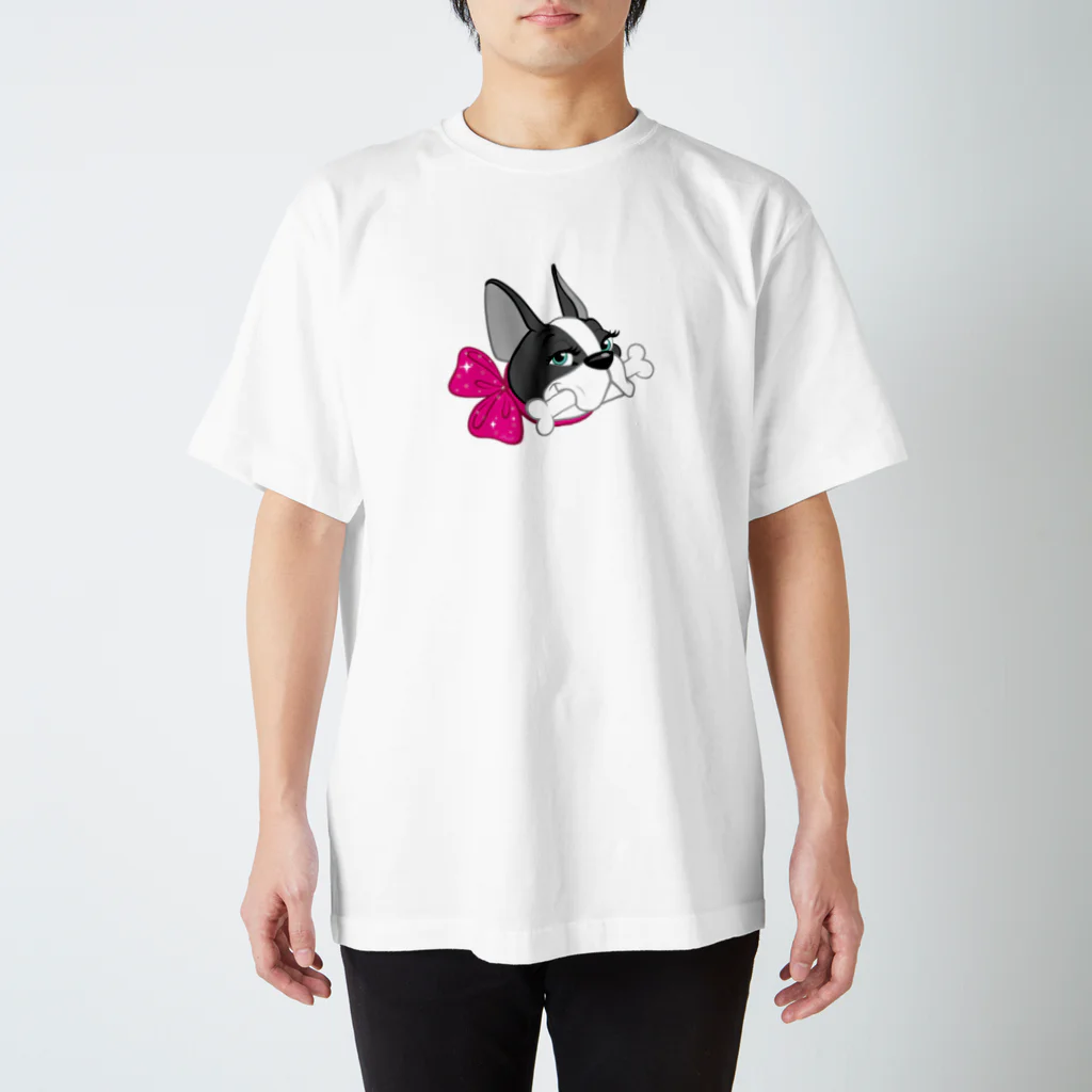 Tatsuya Artistのフレンチブルドッグ スタンダードTシャツ