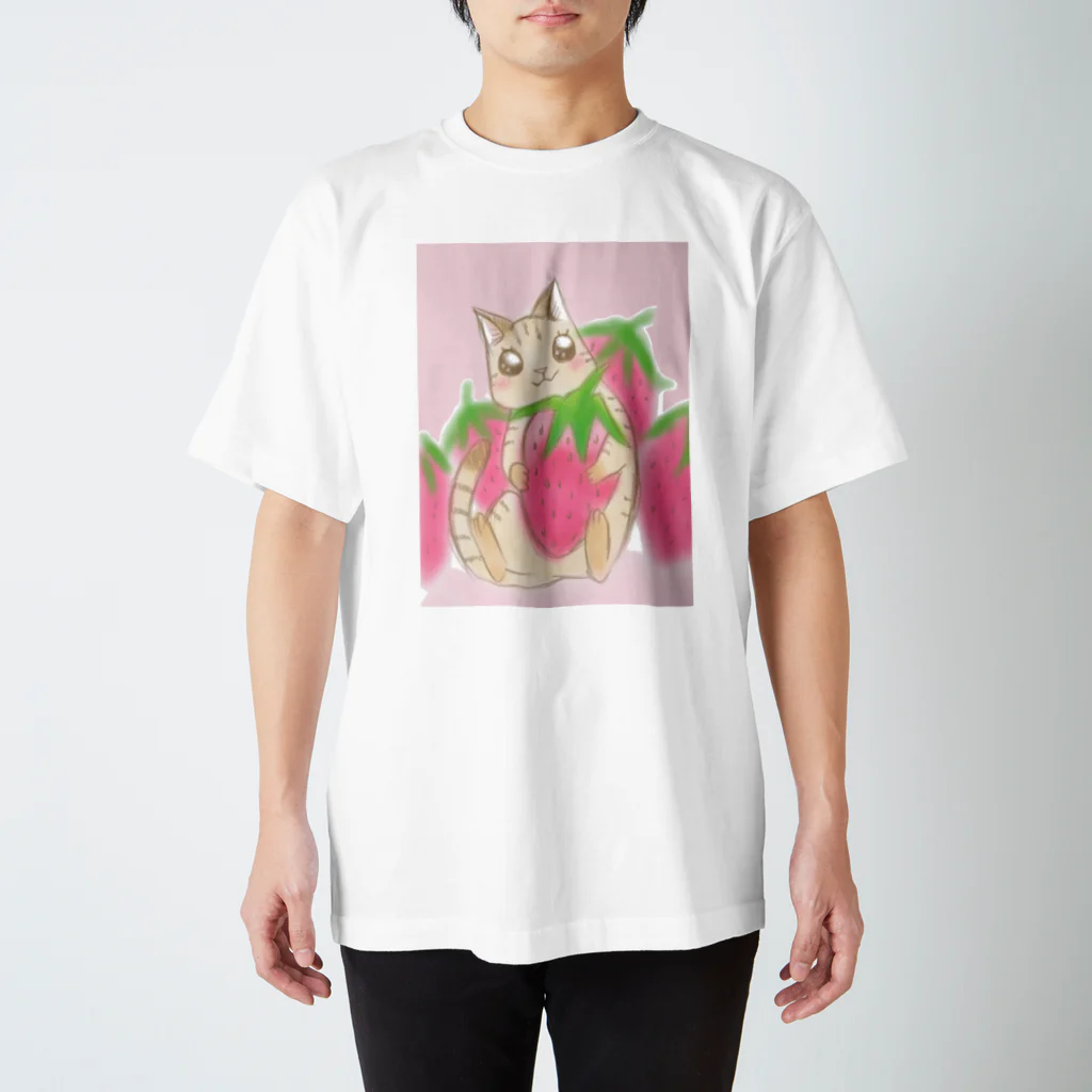 もみかのいちごにゃんこ スタンダードTシャツ