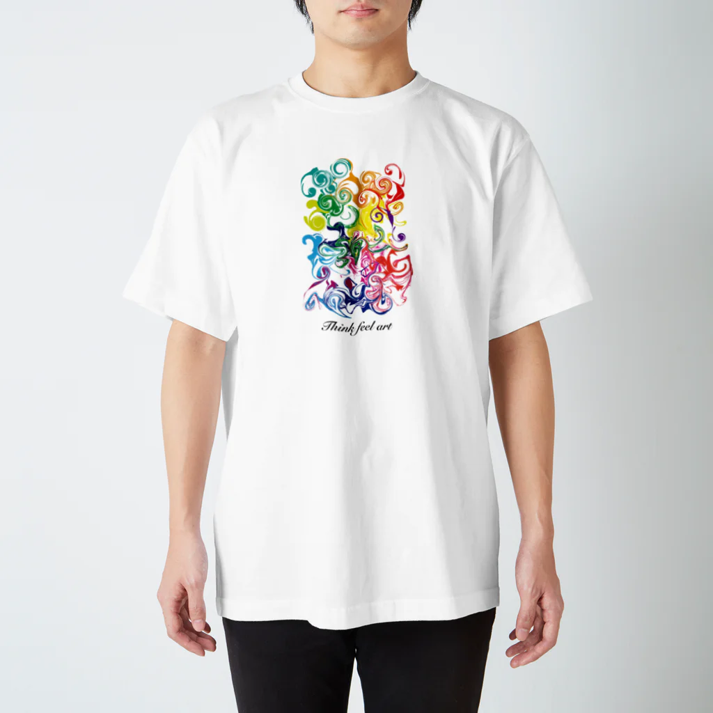 Think feel art shopの02シリーズ/デザイン/クリエイティブ/アート/スパクリ スタンダードTシャツ