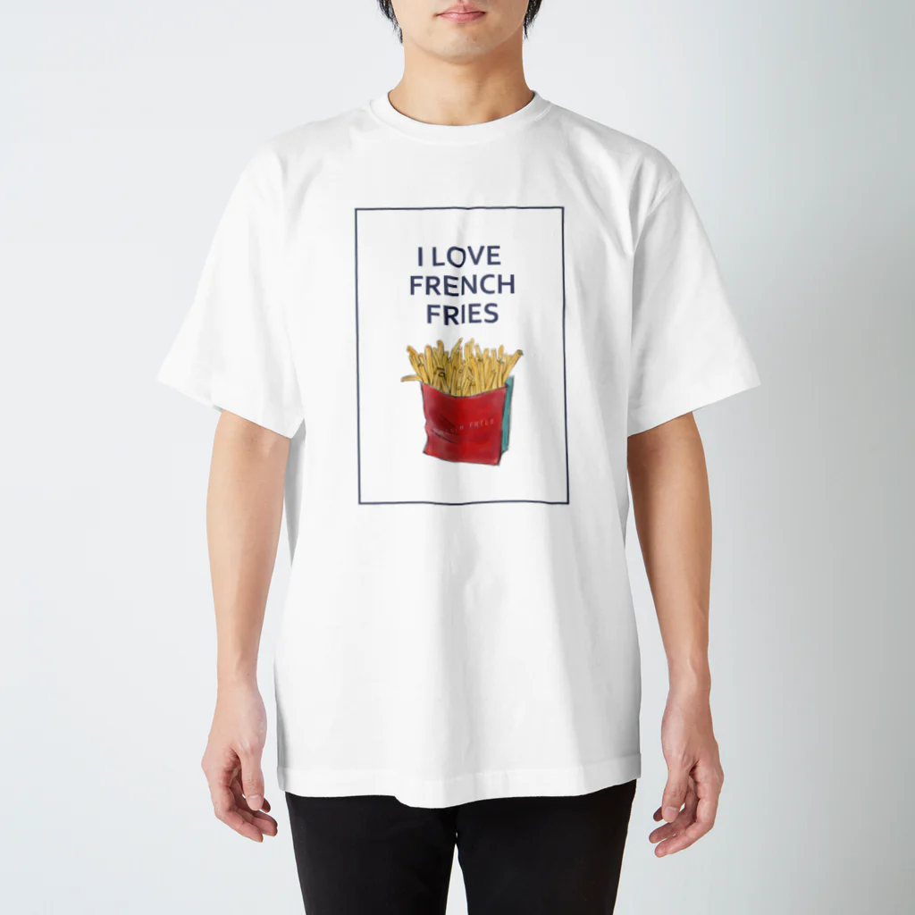 NATSUYA TAKASAKIのI LOVE FRENCH FRIES スタンダードTシャツ