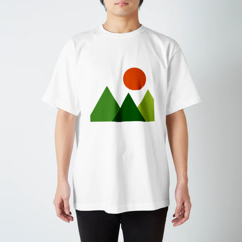 prunelleの山と太陽 スタンダードTシャツ