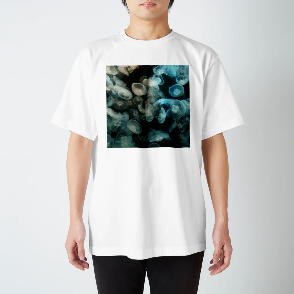 Tabbiesのクラゲだらけ-白黒 Regular Fit T-Shirt