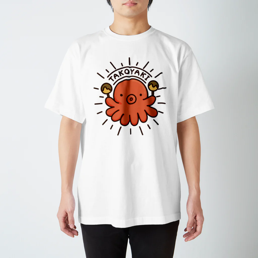Cɐkeccooのらくがきシリーズ‐たこ焼きマニア Regular Fit T-Shirt